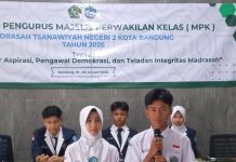 MTsN 2 Kota Bandung Tetapkan Regenerasi MPK Periode 2026–2027